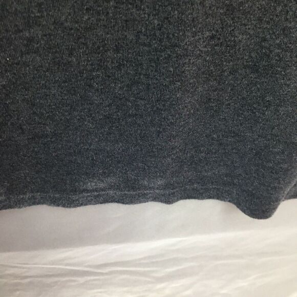 Arrow Solid Dark Gray Long Sleeve Knit Shirt Size XL Mens Casual Crew Neck - Picture 11 of 12